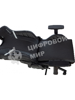 Кресло Knight Thunder 5X черный, экокожа, 120 кг, механизм качания