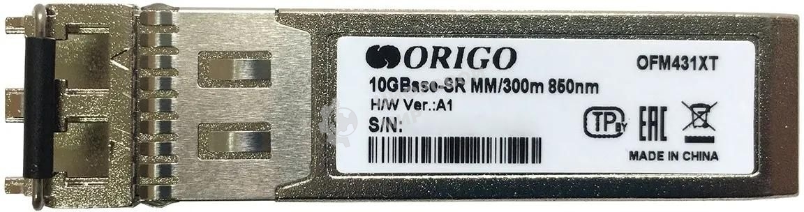 Трансивер ORIGO OFM431XT SFP+ Transceiver, 10Gbase-SR, Duplex LC, 850nm, Multi-mode, 300M