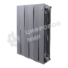 Радиатор биметаллический Royal Thermo PianoForte 500 серебристый - 6 секц.