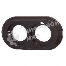 Рамка Bironi BF1-620-22 2-м Лизетта ретро ABS-пластик коричневый