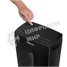 Шредер Fellowes PowerShred Р-42С черный (секр.P-4) фрагменты 8лист. 15лтр. скрепки скобы пл.карты