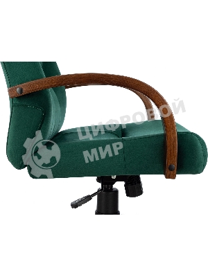 Кресло Бюрократ T-9928WALNUT Fabric Italia Green зеленый, ткань