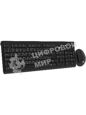 Комплект клавиатура+мышь Oklick S269W беспроводной, USB, 1600 DPI, чёрный