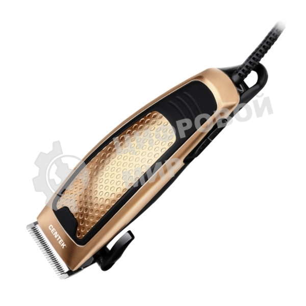 Машинка для стрижки Centek CT-2129 (чер/зол) срез 0...12мм, производительный мотор, шнур 1.8м