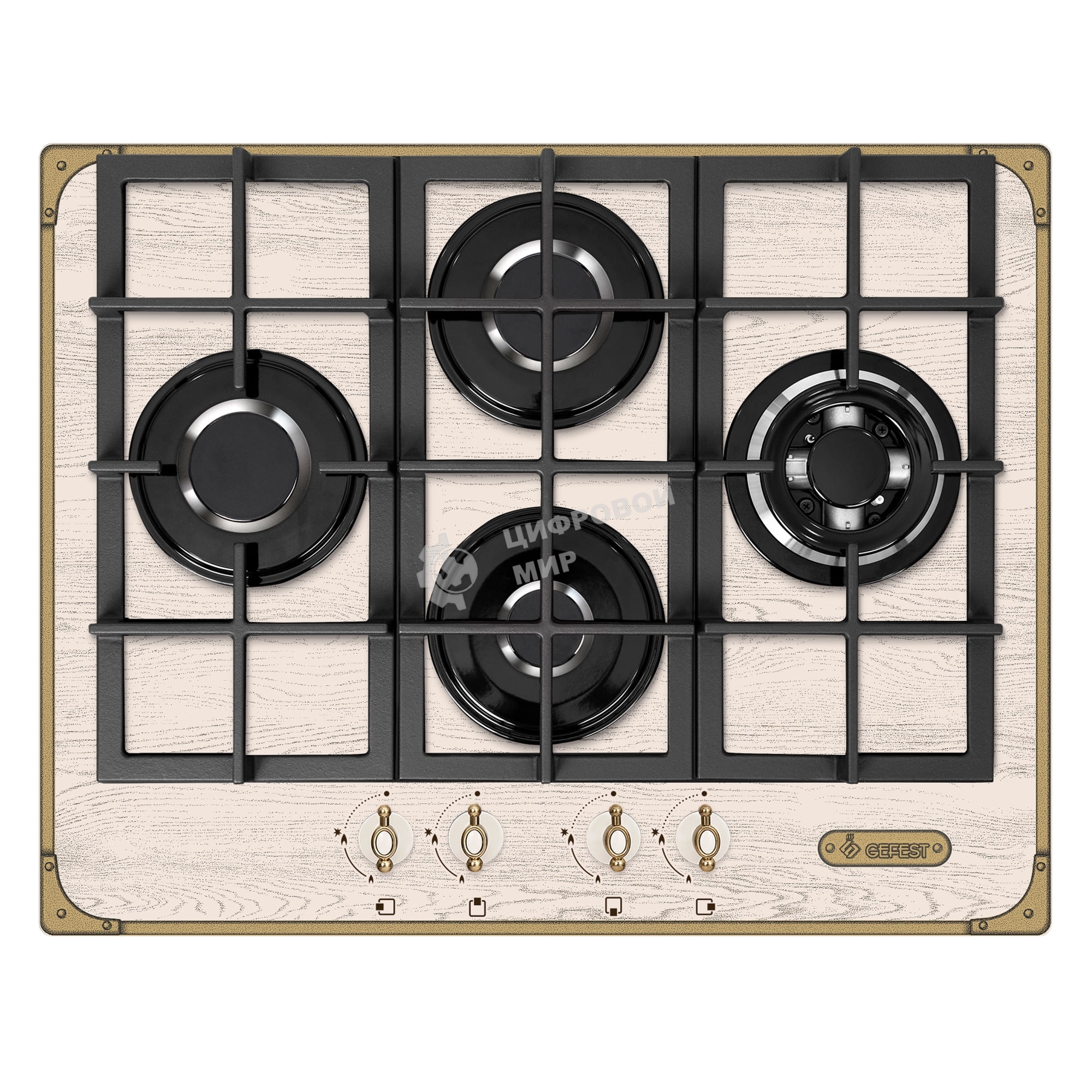 Газовая варочная панель Gefest ПВГ 2231-01 Р37 кремовый