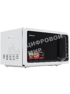Микроволновая печь Sharp R-2852RW белый, 20 л, 800 Вт, переключатели - кнопки, поворотный механизм