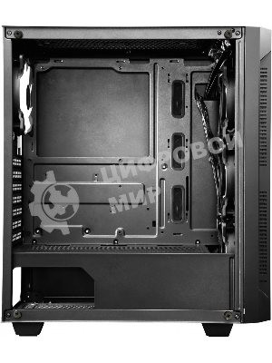 Компьютерный корпус CHIEFTEC HUNTER GS-01B-OP без БП, боковая панель из закаленного стекла, 3xARGB LED 120мм вентилятора спереди, 1xARGB LED 120мм вентилятор сзади, черный, ATX