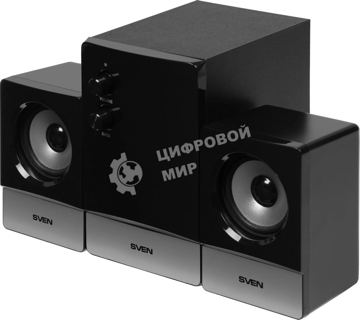 Акустическая система SVEN MS-90 черный (2x2.5W+ сабвуфер 5W, дерево)