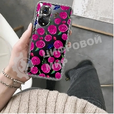 Чехол (клип-кейс) Gresso Air, для Honor 50, прозрачный/рисунок gr17aaae9323