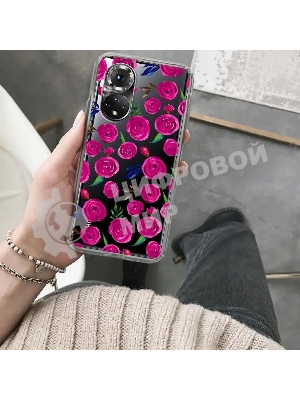 Чехол (клип-кейс) Gresso Air, для Honor 50, прозрачный/рисунок gr17aaae9323