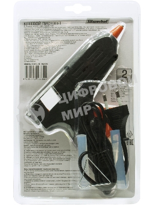 Клеевой пистолет Silwerhof GG040 40Вт стерж.:11мм