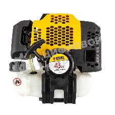 Триммер бензиновый Denzel DGT-430, 43см3, 2,5 л.с., неразъемная штанга, состоит из 2 частей