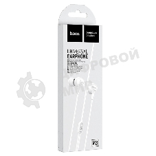 Проводные наушники Hoco M3 белый, внутриканальные, Jack 3.5 мм