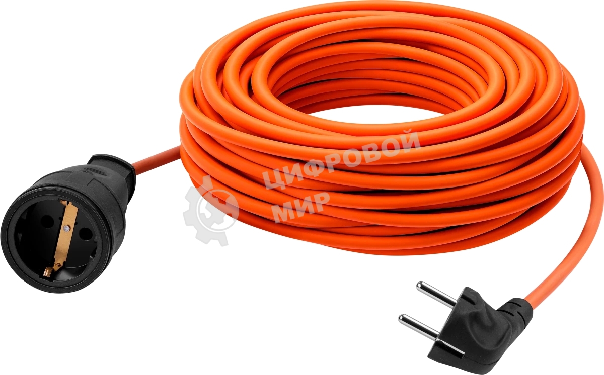 Удлинитель силовой Defender Ext2G-01-10 6А, 10 м, б/з - без рамки