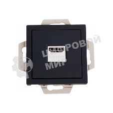 Розетка HDMI, механизм, карбон AtlasDesign