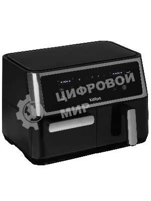 Аэрогриль Kitfort КТ-2256 черный, 2850 Вт, 11 л, сенсор, 10 программ