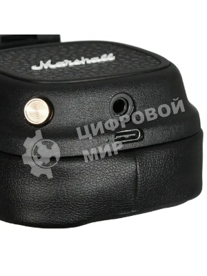 Беспроводные/проводные наушники Marshall Major V черный, накладные, Bluetooth + проводной, беспроводная зарядка, до 100 ч