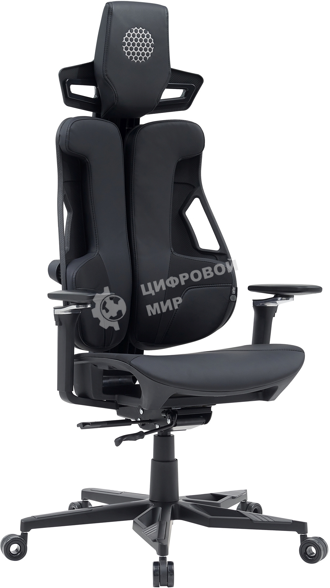 Кресло Cactus CS-CHR-DUO-BBK черный, экокожа