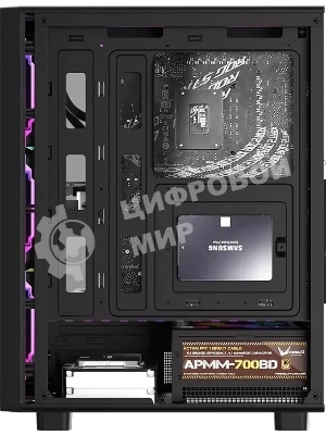 Компьютерный корпус Aerocool/Formula MANA DYNAMIC черный без БП ATX 6x120мм 2xUSB 3.0 1xUSB3.1 audio bott PSU