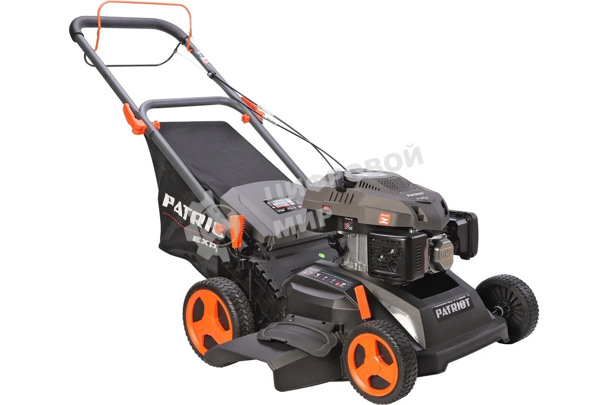 Газонокосилка бензиновая PATRIOT PT 66LS, 201сс, 6,5л.с., 66см, 70л. трав., метал. дека, привод на колеса, мульчирование, боковой выброс, 2 ножа