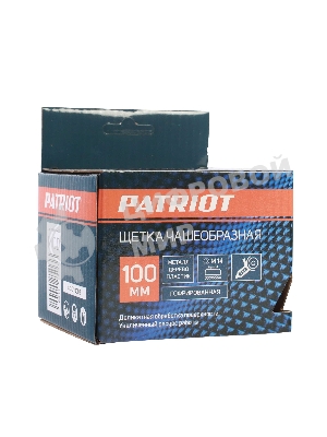 Щетка EDGE by PATRIOT чашеобразная 100ммХМ14 гофрированная проволока