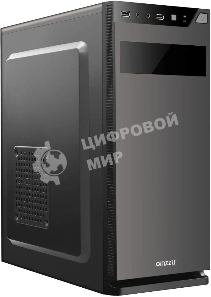 Компьютерный корпус Ginzzu A190 2хUSB 2.0,AU w/o PSU