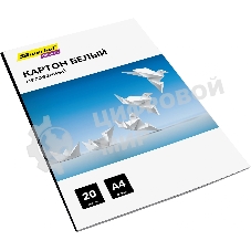 Картон белый Silwerhof мелованный 20л. A4 Create 240г/м2 обл.мел.картон ПЭТ 200x280мм