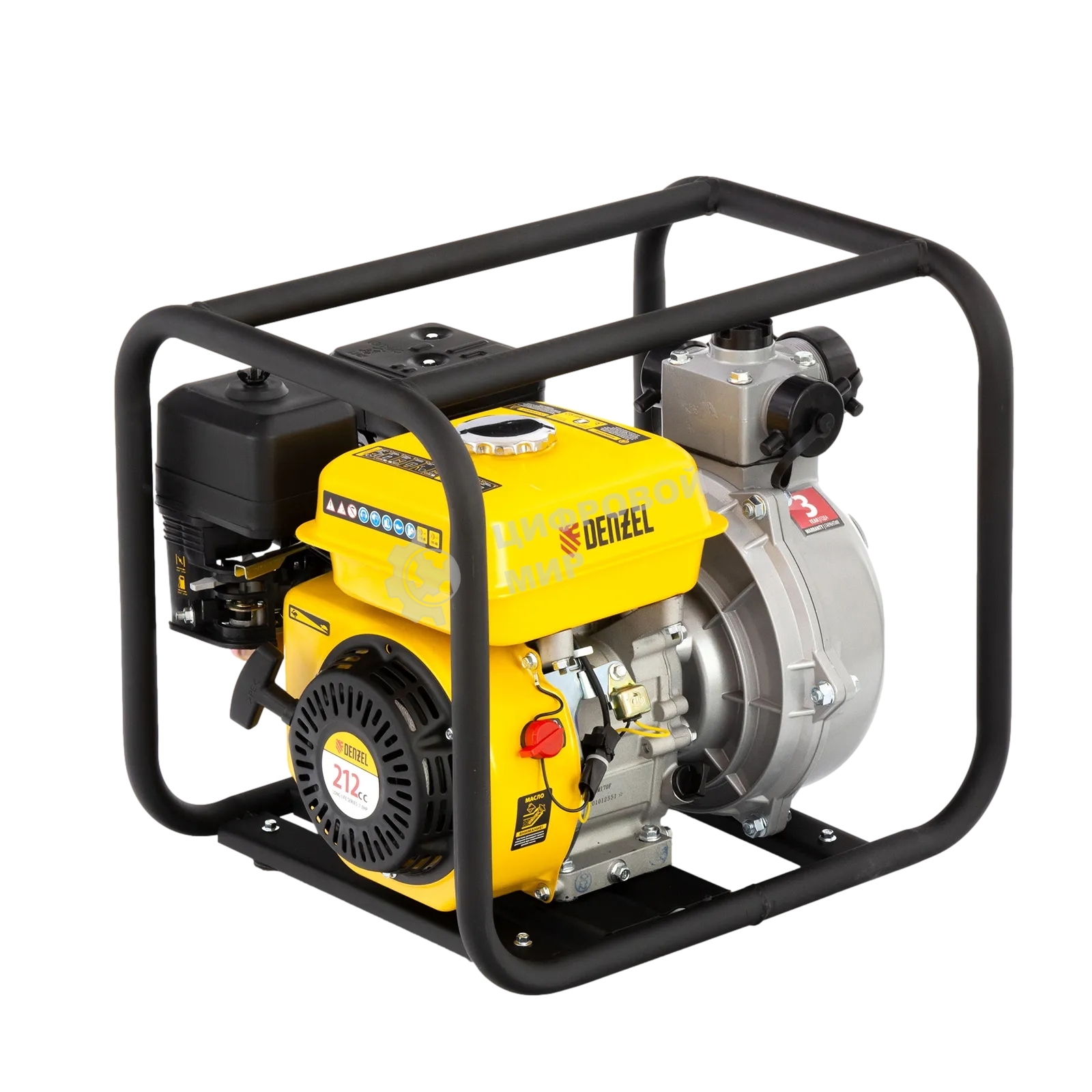 Мотопомпа бензиновая высоконапорная Denzel PX-50H 7 л.с., 2