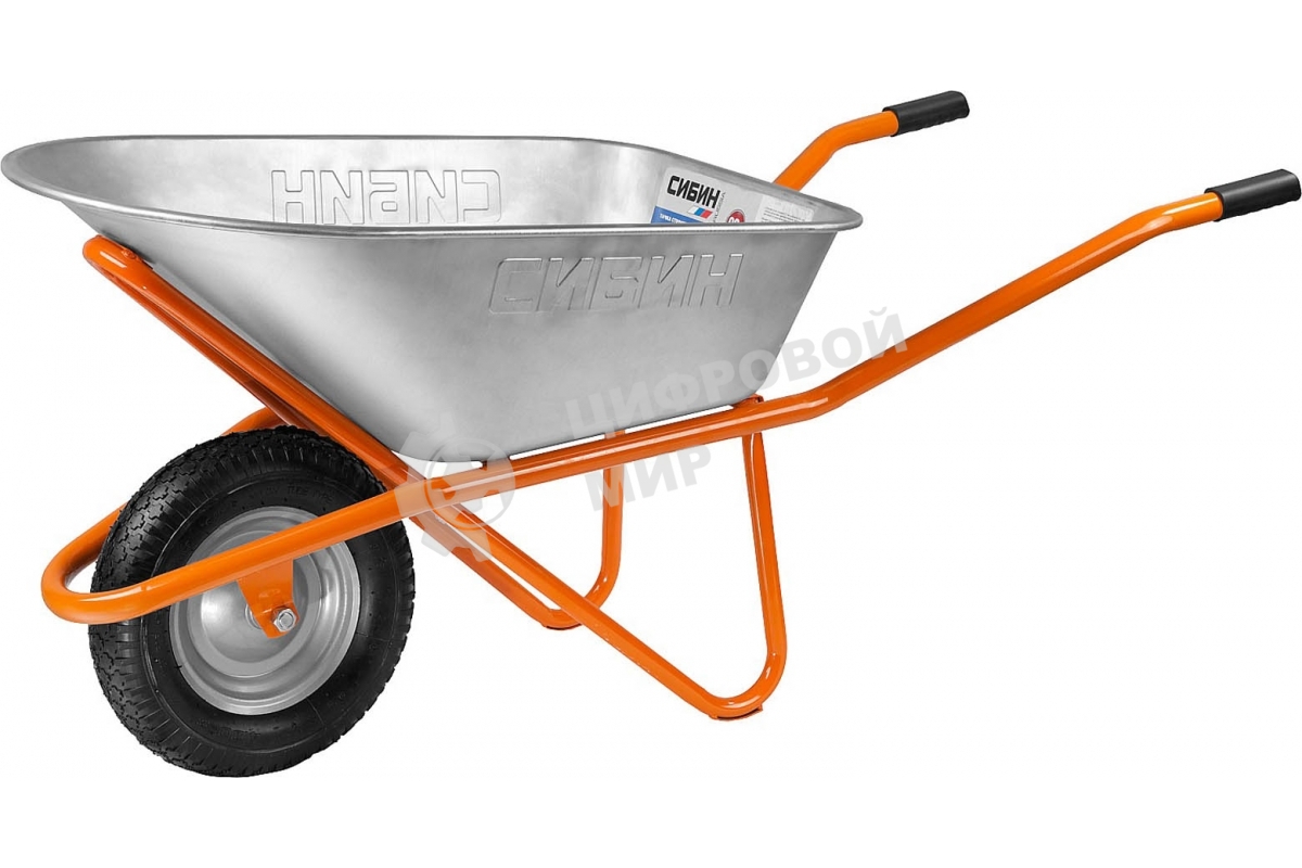 Тачка СИБИН СТ-12 строительная одноколесная, 180 кг