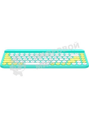 Клавиатура беспроводная A4Tech Fstyler FBK30, USB, Bluetooth/Радиоканал, зеленый