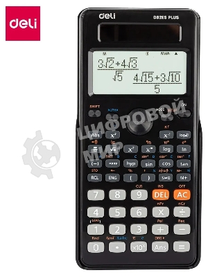 Калькулятор научный Deli ED82ES черный 10+2-разр.