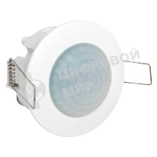 Датчик движения EKF dd-ms-100 (ИК) MS-100 (ДД) встраив. 1200 Вт 360 град. до 6 м IP20