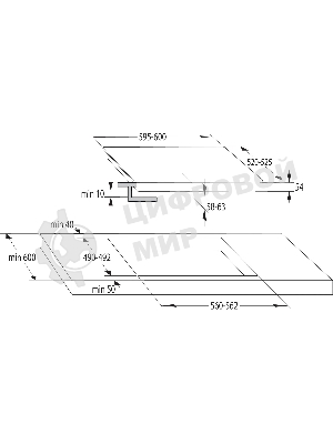 Индукционная варочная панель Gorenje GI6401BSC черный
