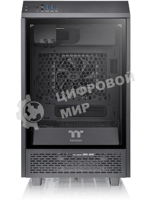 Компьютерный корпус Thermaltake The Tower 100 черный без БП ATX 2x120мм 2xUSB 3.0 1xUSB3.1 audio bott PSU