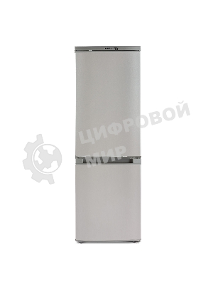 Холодильник Бирюса M418 металлик двухкамерный 125/55л морозилка снизу