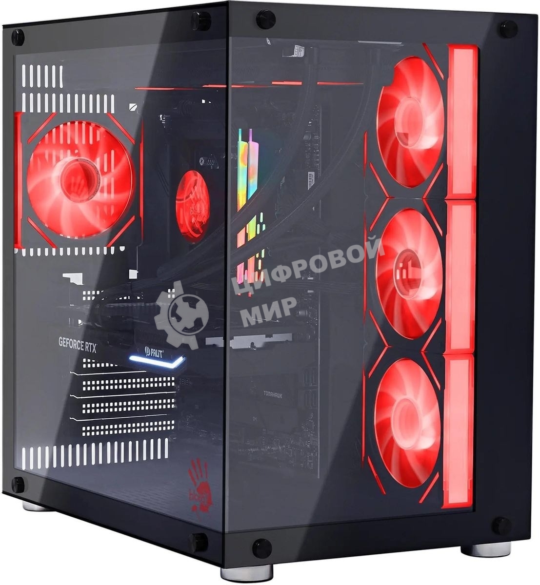 Компьютер Bloody BD-PC CZ79C3 MT i5 14600KF (3.5) 32Gb SSD 1Tb RTX 5070 12Gb Win 11H 64 2.5xGbitEth 850W черный (RUS) (2129071)