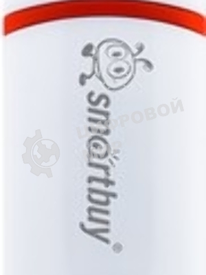 Флешка USB Smartbuy Crown white (SB4GbCRW-W), 4Gb, USB 2.0, R/W 15/5, белый/красный
