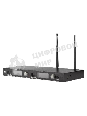 Радиосистема ITC T-521US UHF двухканальная радиосистема с двумя головными микрофонами, LCD дисплей, частотный диапазон 470-510 MHz.