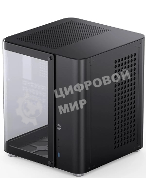 Корпус без блока питания Корпус JONSBO TK-1 Black 2.0 MATX без БП, mini-ITX, micro-ATX, черный