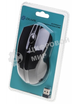 Мышь беспроводная Oklick 615MW черный, 1000 dpi, радиоканал, USB, кнопки - 3