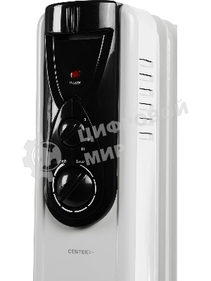 Обогреватель масляный Centek CT-6200 (7 секций) белый, 700/1000/1500 Вт, 15 м2, термостат