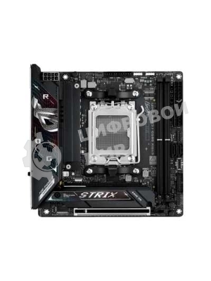 Материнская плата ASUS ROG STRIX B850-I GAMING WIFI, AM5, AMD B850, 2xDDR5, 2xM.2, 2xSATA, PCIe 4.0 x16, 1xHDMI, 1xUSB Type-C, 1x2.5Gb LAN, Wi-Fi 7, Bluetooth 5.4, 5xUSB-A 10Gbps, 1xUSB-C 20Gbps, 2xUSB-A 2.0, 3x3.5 мм, S/PDIF, 7.1, Mini-ITX