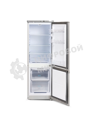 Холодильник Бирюса M418 металлик двухкамерный 125/55л морозилка снизу