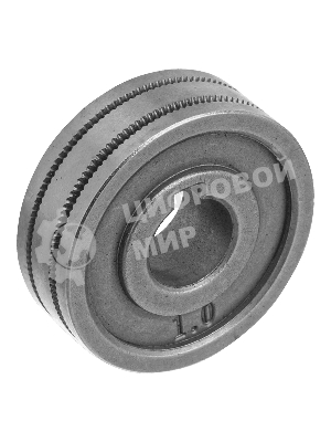 Подающий ролик Denzel зубчатый профиль под флюсовую проволоку 0,8-1мм, 2 шт