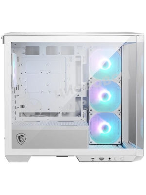 Компьютерный корпус MSI MAG Pano M100R PZ White , Micro-ATX, 1xUSB 3.2 Gen 1, 1xUSB 3.2 Gen2 Type-C, 4x120мм ARGB Fan, ARGB+PWM Control Board, TG, WHITE