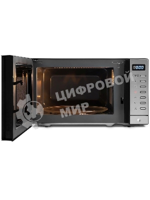 Микроволновая печь Rondell RDE-MW203 черный/серебристый, 20 л, 700 Вт, переключатели - кнопки
