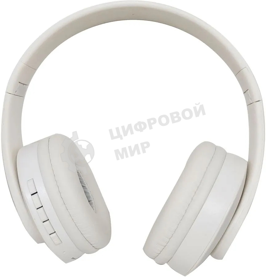 Беспроводные/проводные наушники Hyundai H-HP102 белый, накладные, Bluetooth + проводной, до 6 ч