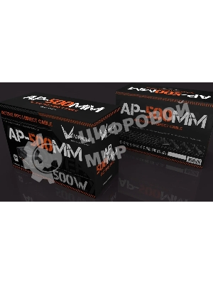 Блок питания Aerocool/Formula ATX 500W AP-500ММ 80 PLUS WHITE (20+4pin) APFC 120мм fan 6xSATA RTL