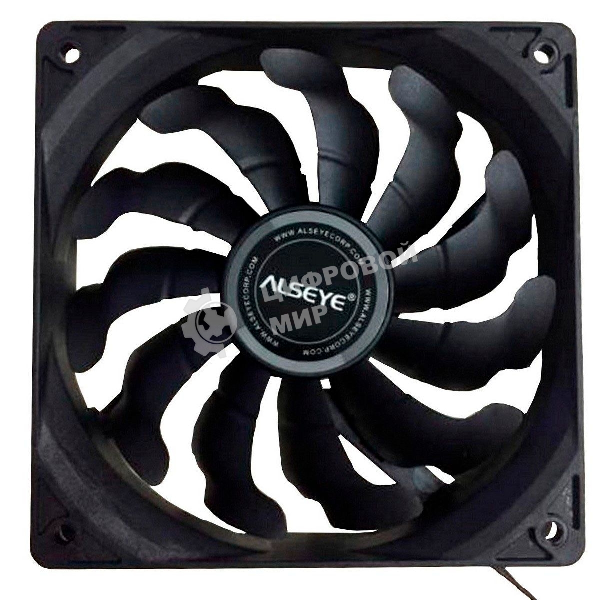 Вентилятор для корпуса Alseye S120-F черный, 120 мм, 1700 об/мин, 33.8 дБ, 4 pin