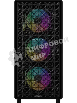 Компьютерный корпус Aerocool/Formula MANA DYNAMIC черный без БП ATX 6x120мм 2xUSB 3.0 1xUSB3.1 audio bott PSU